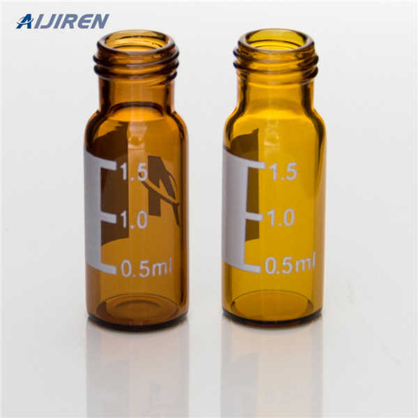 precision-formed neck HPLC vials labeling space